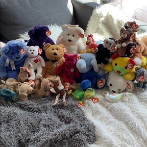 Beanie babies collection stuffed animals kids